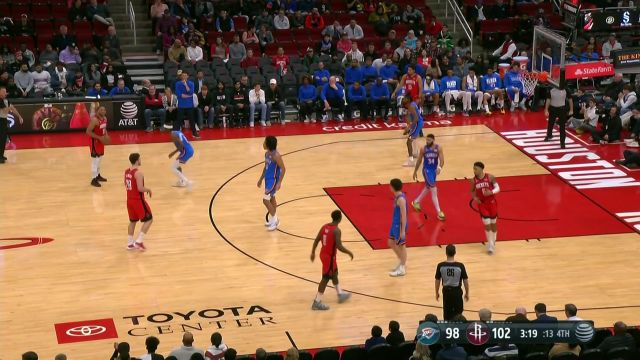 【2023年02月02日 雷霆vs火箭集锦】连续转导找到机会 马丁外线三分架炮精准制导