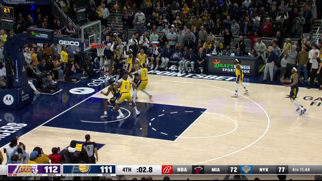 【2023年02月03日 湖人vs步行者集锦】湖人112-111步行者 詹姆斯26分携手浓眉31+13率队险胜