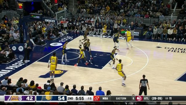 【2023年02月03日】湖人vs步行者第2节英文原声回放