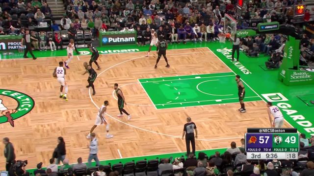 【2023年02月04日 太阳vs凯尔特人集锦】漂移出手潇洒飘逸 布里奇斯展现柔和手感2+1打成