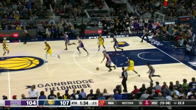 【2023年02月04日 国王vs步行者集锦】关键时刻挺身而出！特纳一外一内送上两记致命封盖挽回颜面