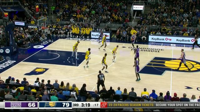 【2023年02月04日 国王vs步行者集锦】国王104-107步行者 巴恩斯23分希尔德21+10+6率队终止连败