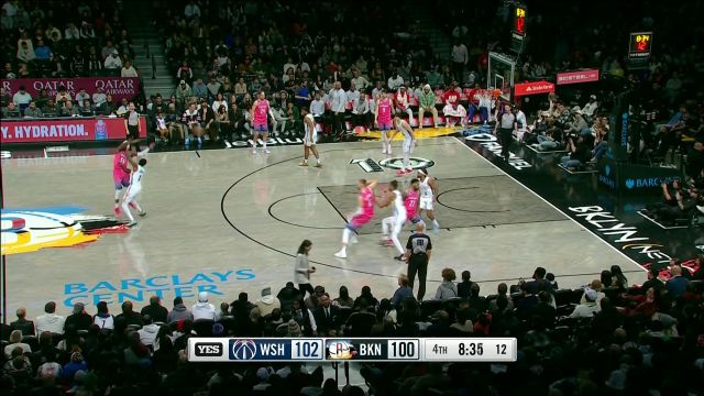 【2023年02月05日 奇才vs篮网集锦】波神还是稳！波尔津吉斯极致后仰稳稳命中