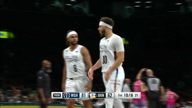 【2023年02月05日 奇才vs篮网集锦】希望没有大碍 小库里大腿受伤返回更衣室