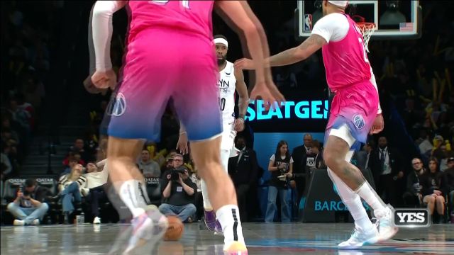 【2023年02月05日 奇才vs篮网集锦】替补席都坐不住了！克拉克斯顿飞天遁地挂筐暴扣