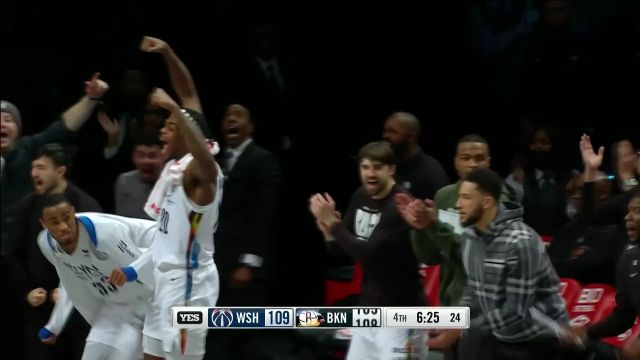 【2023年02月05日 奇才vs篮网集锦】小火车立大功 托马斯力挽狂澜带队反超