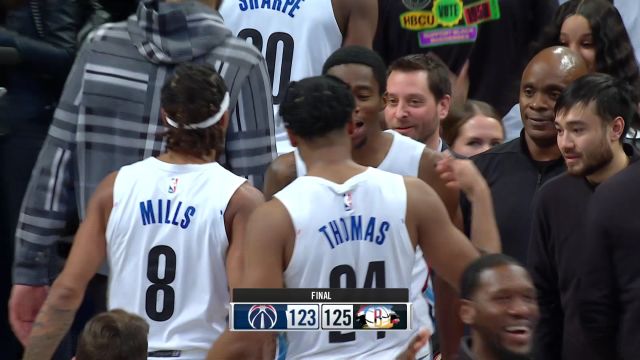 【2023年02月05日 奇才vs篮网集锦】奇才123-125篮网 托马斯生涯之夜带队逆转