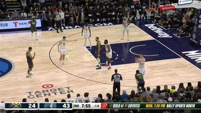 【2023年02月06日】NBA常规赛：掘金vs森林狼第2节中文解说回放