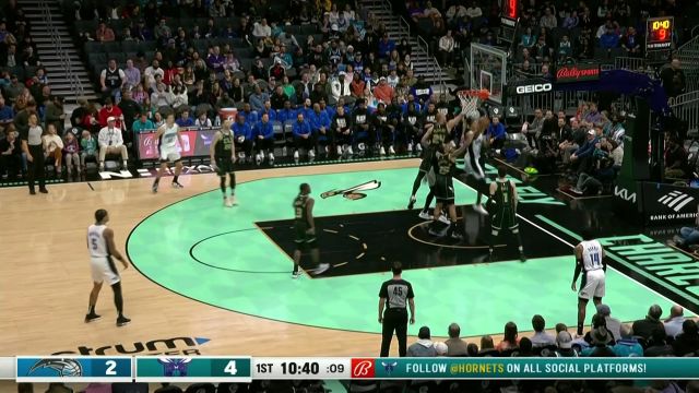 【2023年02月06日 魔术vs黄蜂集锦】攻防兼备 华盛顿突破上篮+致命封盖