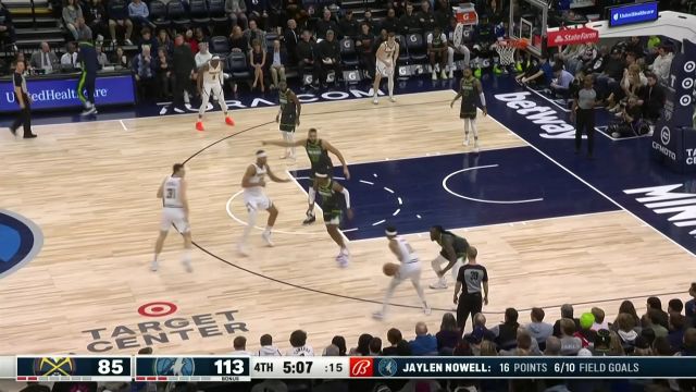 【2023年02月06日 掘金vs森林狼集锦】布劳恩大马金刀突破挑篮 戈贝尔制霸内线拽筐暴扣