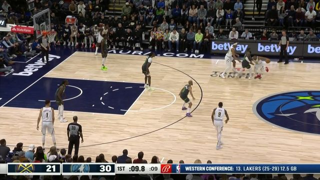 【2023年02月06日 掘金vs森林狼集锦】爱德华兹vs掘金集锦 全场砍下20分连续关键球击溃敌军