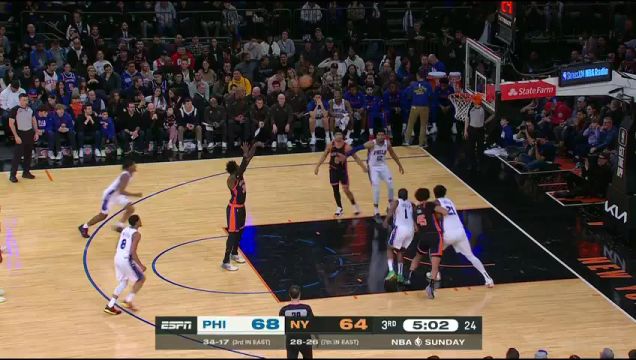 【2023年02月06日】76人vs尼克斯第3节中文解说回放