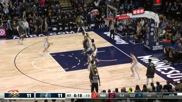 【2023年02月06日 掘金vs森林狼集锦】身高臂长简直无解 戈贝尔无视小乔丹随手送上暴扣