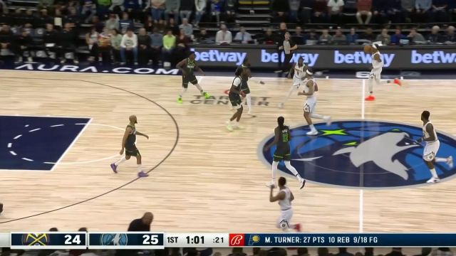 【2023年02月06日 掘金vs森林狼集锦】飞身抢断风驰电掣 爱德华兹启动加速反击暴扣