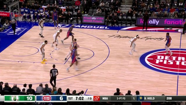 【2023年02月07日】凯尔特人vs活塞第1节英文原声回放