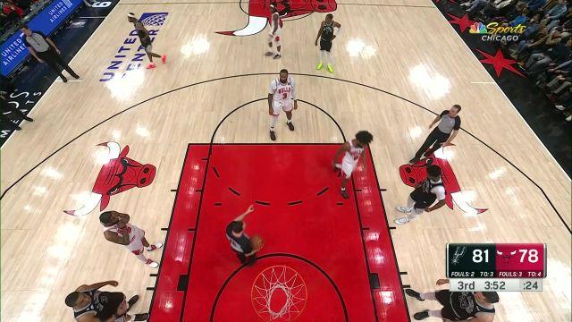 【2023年02月07日】NBA常规赛：马刺vs公牛第3节英文原声回放