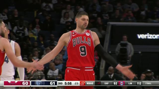 【2023年02月08日 公牛vs灰熊集锦】传统与现代中锋的技术都是拿手好戏 武切维奇补篮+低位翻身跳投连取4分