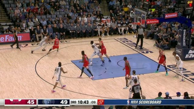 【2023年02月08日 公牛vs灰熊集锦】善射者方能百步穿杨 拉文一人独自对飙贝恩莫兰特