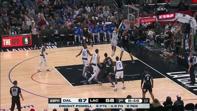 【2023年02月09日】独行侠vs快船第3节英文原声回放