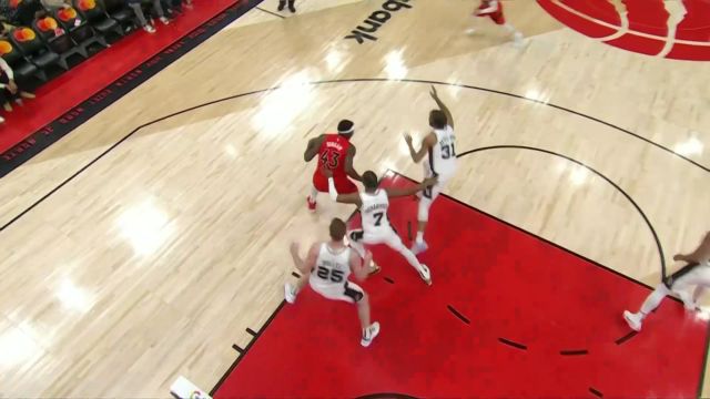 【2023年02月09日 马刺vs猛龙集锦】干就完了！ 西亚卡姆内外开花连得5分