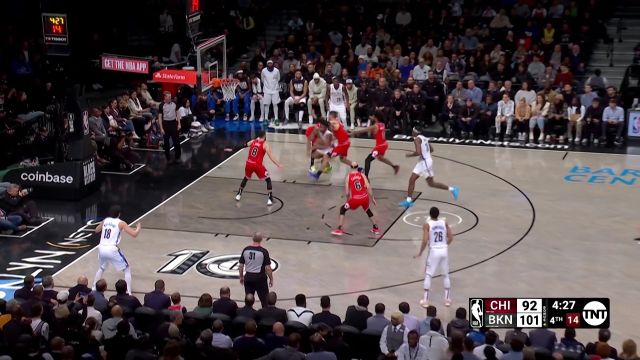 【2023年02月10日 公牛vs篮网集锦】渡边雄太三分命中 防守端顾此失彼怀特接球上篮