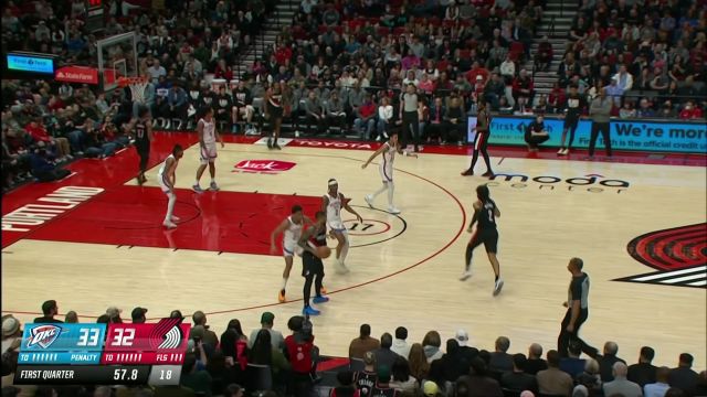 【2023年02月11日】NBA常规赛：雷霆vs开拓者第1节中文解说回放