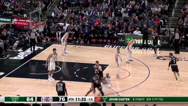 【2023年02月11日 雄鹿vs快船集锦】洛佩兹封盖鲍威尔 祖巴茨送艾伦火锅