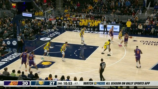 【2023年02月11日 太阳vs步行者集锦】知道防不住所以放弃？布克外线架破连轰两记三分