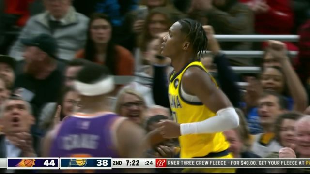 【2023年02月11日 太阳vs步行者集锦】坐稳今日十佳球前五位！马图林一马当先直接上演抡臂大风车飞扣