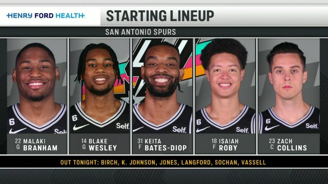 【2023年02月11日】NBA常规赛：马刺vs活塞第1节 中文解说回放