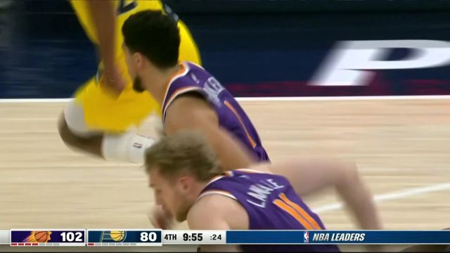 【2023年02月11日 太阳vs步行者集锦】稳定输出！布克杀入内线左手打板命中