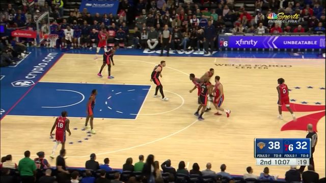 【2023年02月11日 尼克斯vs76人集锦】灵动走位击破防线 马克西漂移出手打成2+1