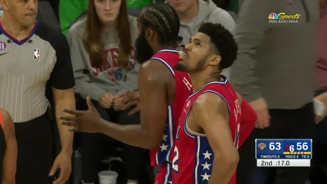 【2023年02月11日】NBA常规赛：尼克斯vs76人第2节中文解说回放