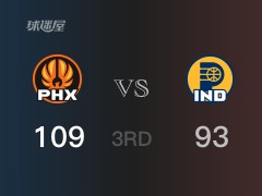 NBA常规赛：太阳以117-104领先步行者，结束三节