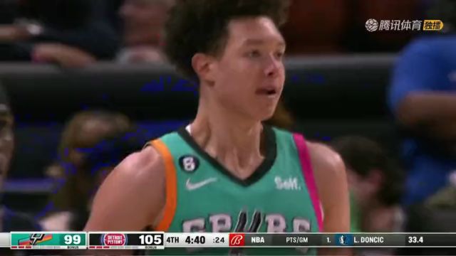 【2023年02月11日】NBA常规赛：马刺vs活塞第4节 中文解说回放