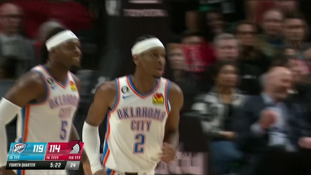 【2023年02月11日 雷霆vs开拓者集锦】亚历山大vs开拓者集锦 全场44分16中13展现无解效率