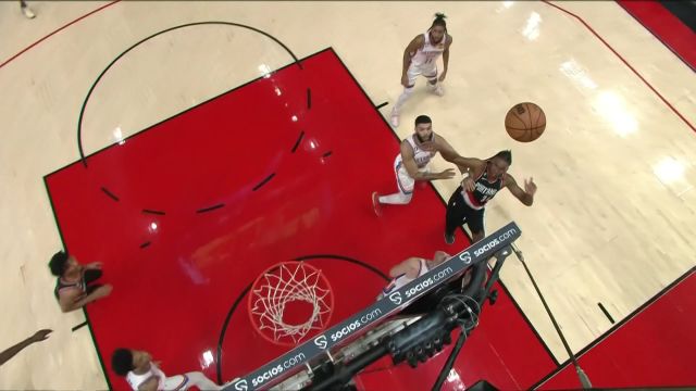 【2023年02月11日 雷霆vs开拓者集锦】沃克随手一抛将球打进 沃特福德助飞夏普轰炸篮筐