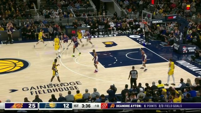 【2023年02月11日 太阳vs步行者集锦】哈利伯顿假意突破吸引防守 泰斯直杀禁区双手灌筐