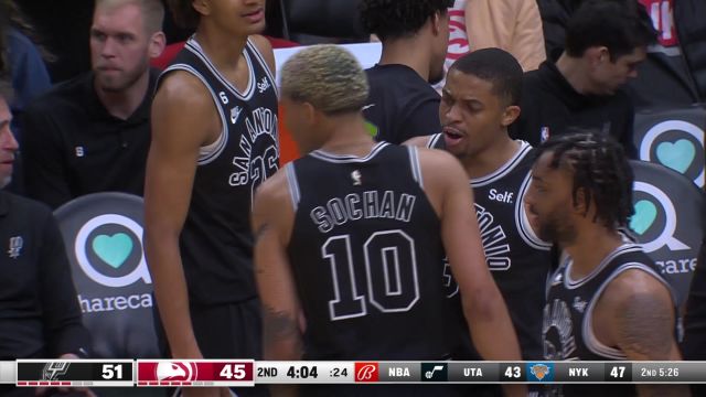 【2023年02月12日 马刺vs老鹰集锦】马刺106-125老鹰 特雷杨24+17轻取马刺迎两连胜