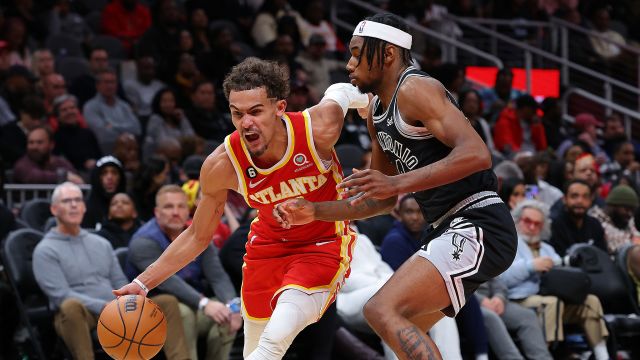 【2023年02月12日 马刺vs老鹰集锦】马刺106-125老鹰 特雷杨24+17轻取马刺迎两连胜