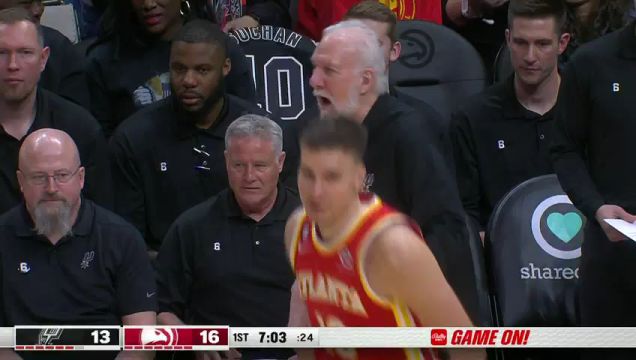 【2023年02月12日】NBA常规赛：马刺vs老鹰第1节中文解说回放