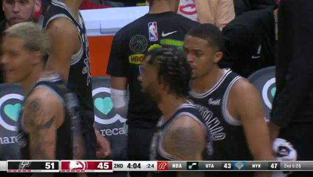 【2023年02月12日】NBA常规赛：马刺vs老鹰第2节中文解说回放