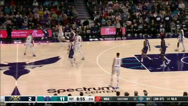 【2023年02月12日】NBA常规赛：掘金vs黄蜂第1节英文原声回放