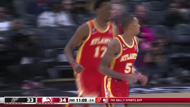 【2023年02月12日 马刺vs老鹰集锦】最轻松也最高效！琼斯与穆雷掌握后卫神技互相抛投命中