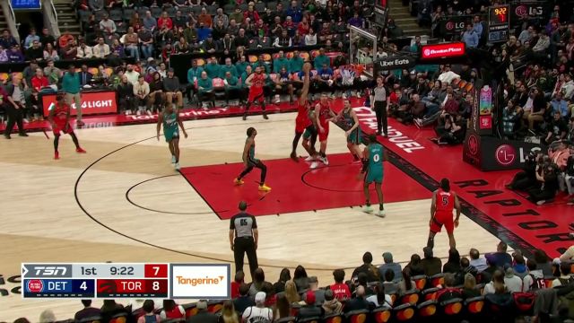 【2023年02月13日 活塞vs猛龙集锦】防守跟纸糊的一样！巴恩斯长驱直入双手暴扣