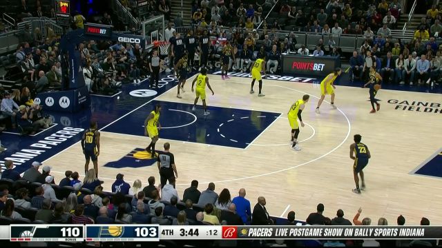 【2023年02月14日 爵士vs步行者集锦】缩小分差也不过如此 哈利伯顿打成2+1随后助飞马瑟林