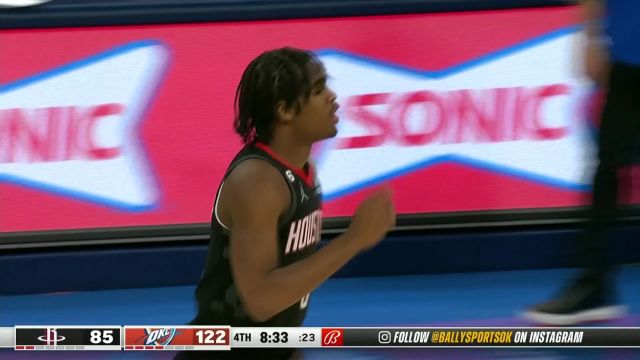 【2023年02月16日 火箭vs雷霆集锦】得分能力爆表 克里斯托弗狂轰滥炸连续砍下7分