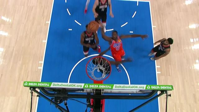 【2023年02月16日 火箭vs雷霆集锦】欧洲步穿越火线 奥莫鲁伊全场一条龙抛投轻松得手