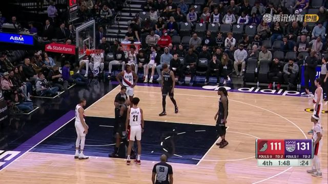 【2023年02月24日】开拓者vs国王第4节英文原声回放