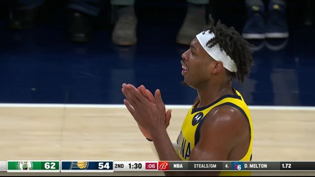 【2023年02月24日】凯尔特人vs步行者第2节英文原声回放